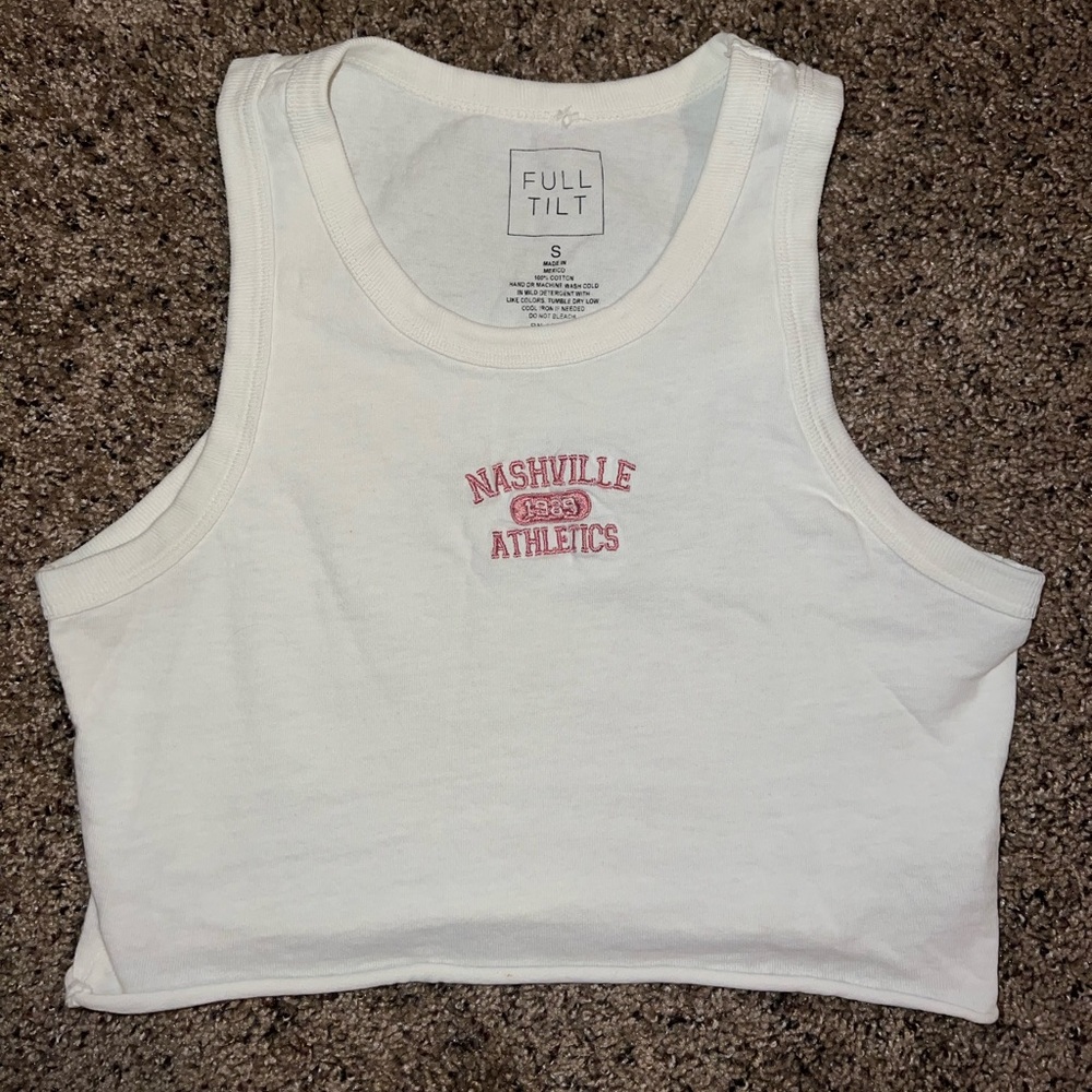 Cropped White Tank - Picture 3 of 3